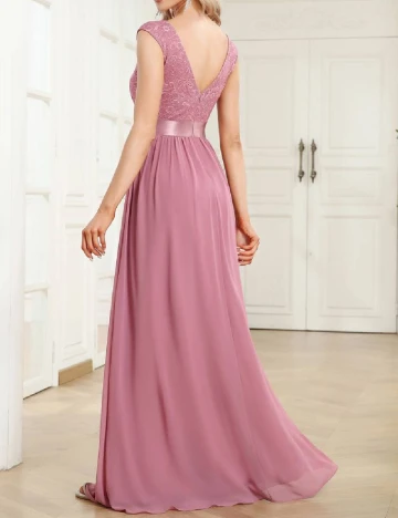 Rochie lunga Ever-Pretty, roz