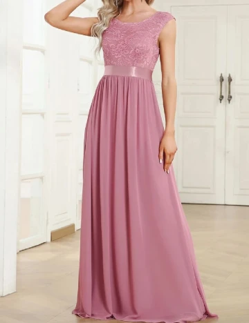 Rochie lunga Ever-Pretty, roz