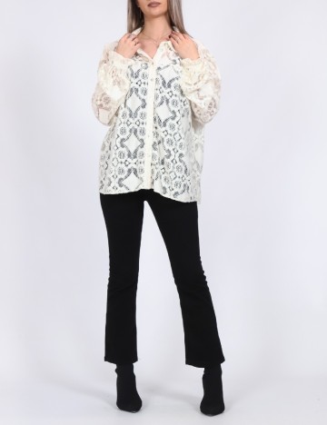 
						Camasa Pieces, ecru