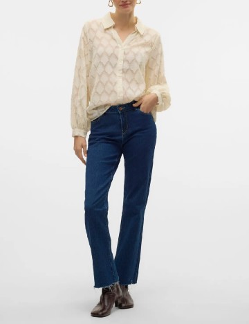 
						Camasa Vero Moda Curve, ecru