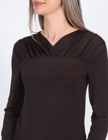 Bluza Vero Moda, maro inchis