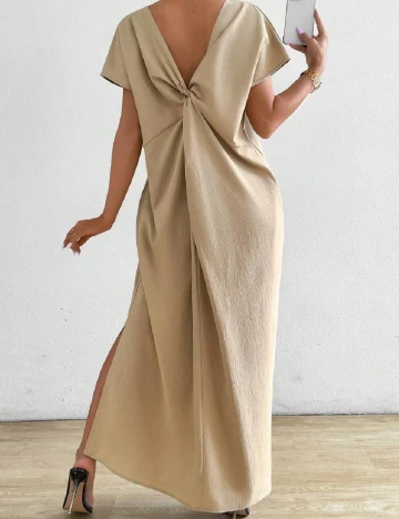 Rochie lunga SHEIN, crem