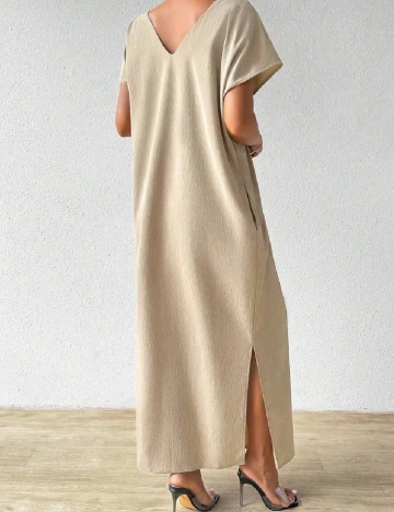 Rochie lunga SHEIN, crem