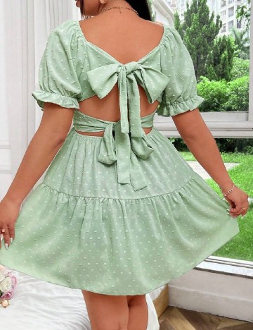 Rochie scurta SHEIN CURVE, verde