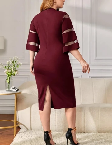 Rochie medie SHEIN CURVE, rosu