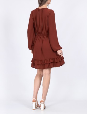 Rochie scurta Vero Moda, maro