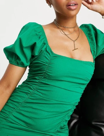 Rochie scurta Stradivarius, verde