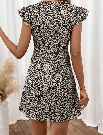 Rochie scurta SHEIN, animal print