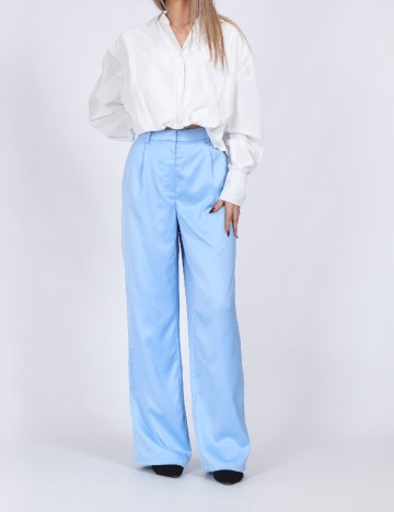 
						Pantaloni Pieces, albastru