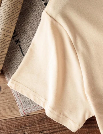 Tricou SHEIN, crem Crem