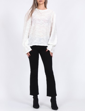 
						Bluza Pieces, alb