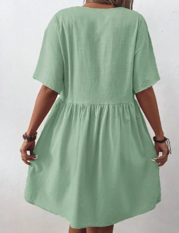 Rochie scurta SHEIN, verde