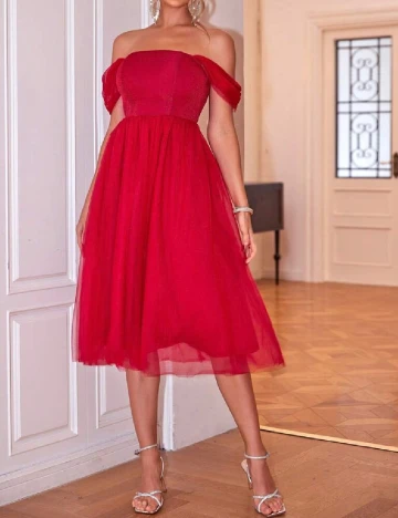 Rochie medie SHEIN, rosu