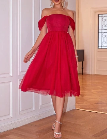 Rochie medie SHEIN, rosu