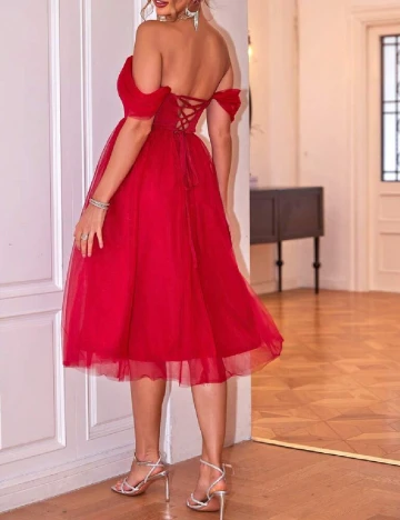 Rochie medie SHEIN, rosu