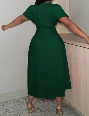 Rochie medie SHEIN CURVE, verde