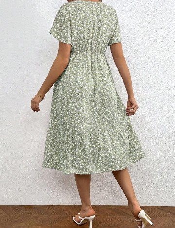 Rochie medie SHEIN Maternity, verde