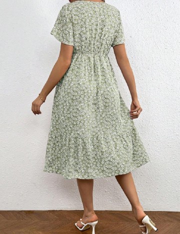 Rochie medie SHEIN Maternity, verde