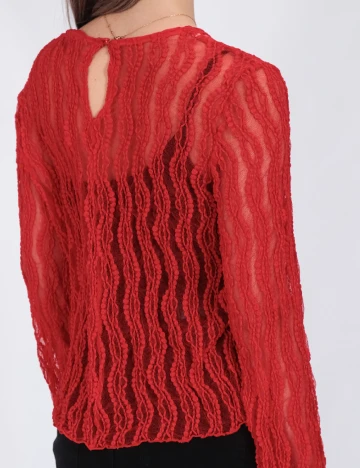 Bluza Pieces, rosu
