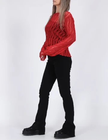 Bluza Pieces, rosu