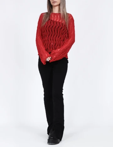 Bluza Pieces, rosu