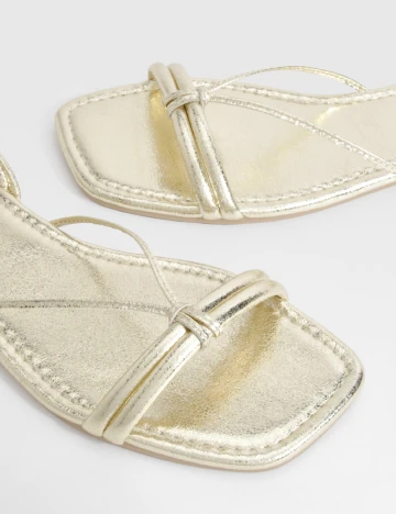 Sandale Boohoo, auriu Galben