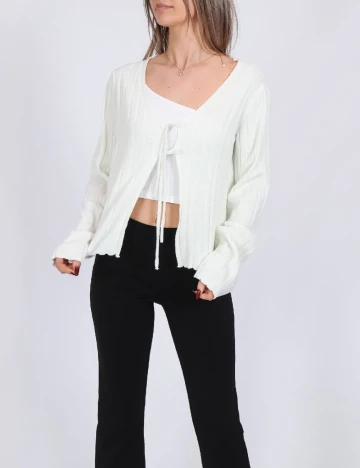 Bluza Pieces, alb Alb