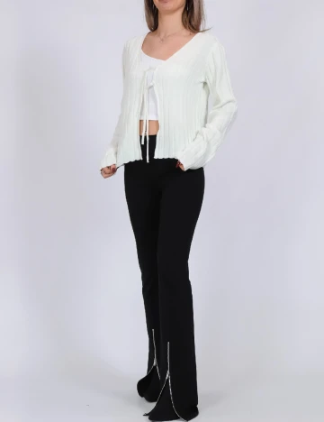 Bluza Pieces, alb Alb
