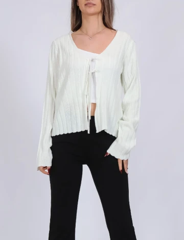 Bluza Pieces, alb Alb