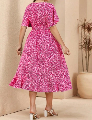 Rochie medie SHEIN CURVE, roz