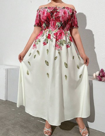 
						Rochie lunga SHEIN CURVE, mix culori