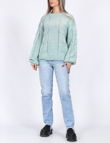 
						Pulover Pieces, bleu
