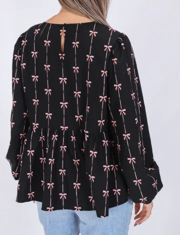 Bluza Pieces, negru