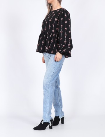 Bluza Pieces, negru