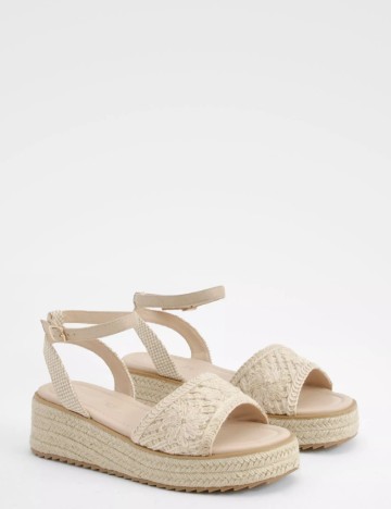
						Sandale Boohoo, crem