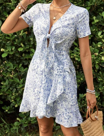 Rochie scurta SHEIN, alb