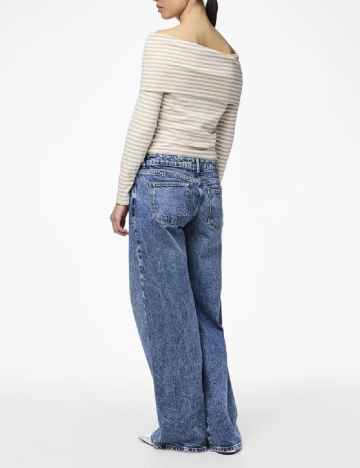 Bluza Pieces, crem/alb