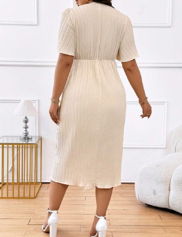 Rochie medie SHEIN CURVE, crem