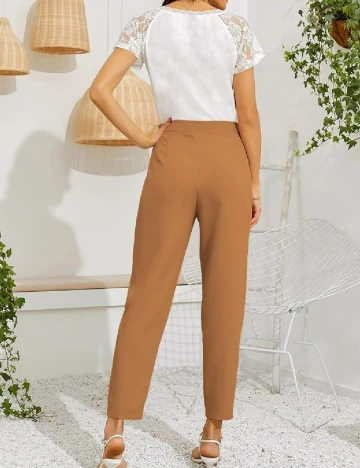 Pantaloni SHEIN, maro