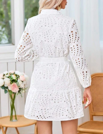 Rochie scurta SHEIN, alb Alb