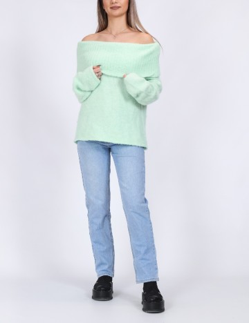 
						Pulover Pieces, verde
