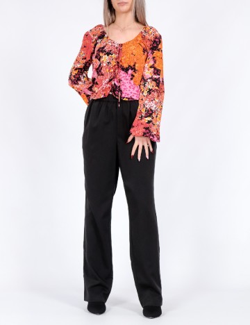 
						Pantaloni Pieces, negru