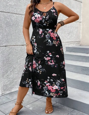 Rochie medie SHEIN CURVE, negru