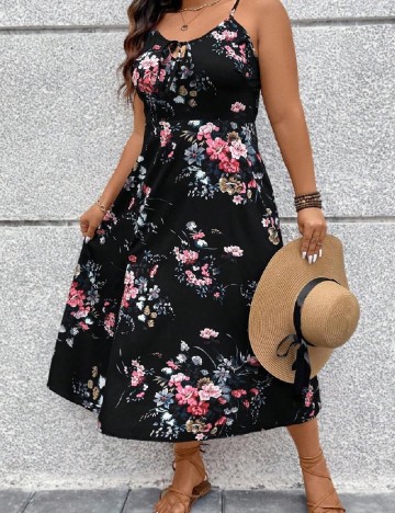 Rochie medie SHEIN CURVE, negru