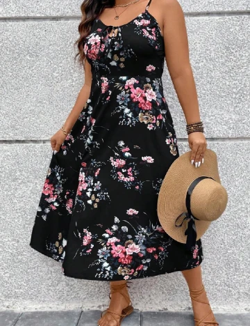 Rochie medie SHEIN CURVE, negru