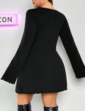 Rochie scurta SHEIN CURVE, negru