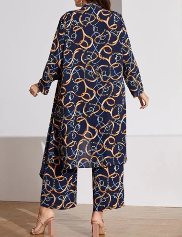 Compleu SHEIN CURVE, albastru