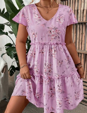 Rochie scurta SHEIN CURVE, mov