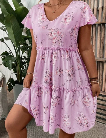 Rochie scurta SHEIN CURVE, mov