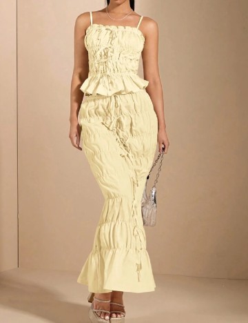 Top SHEIN, galben